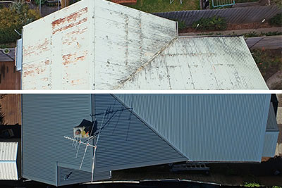 before and after colorbond roofing melbourne