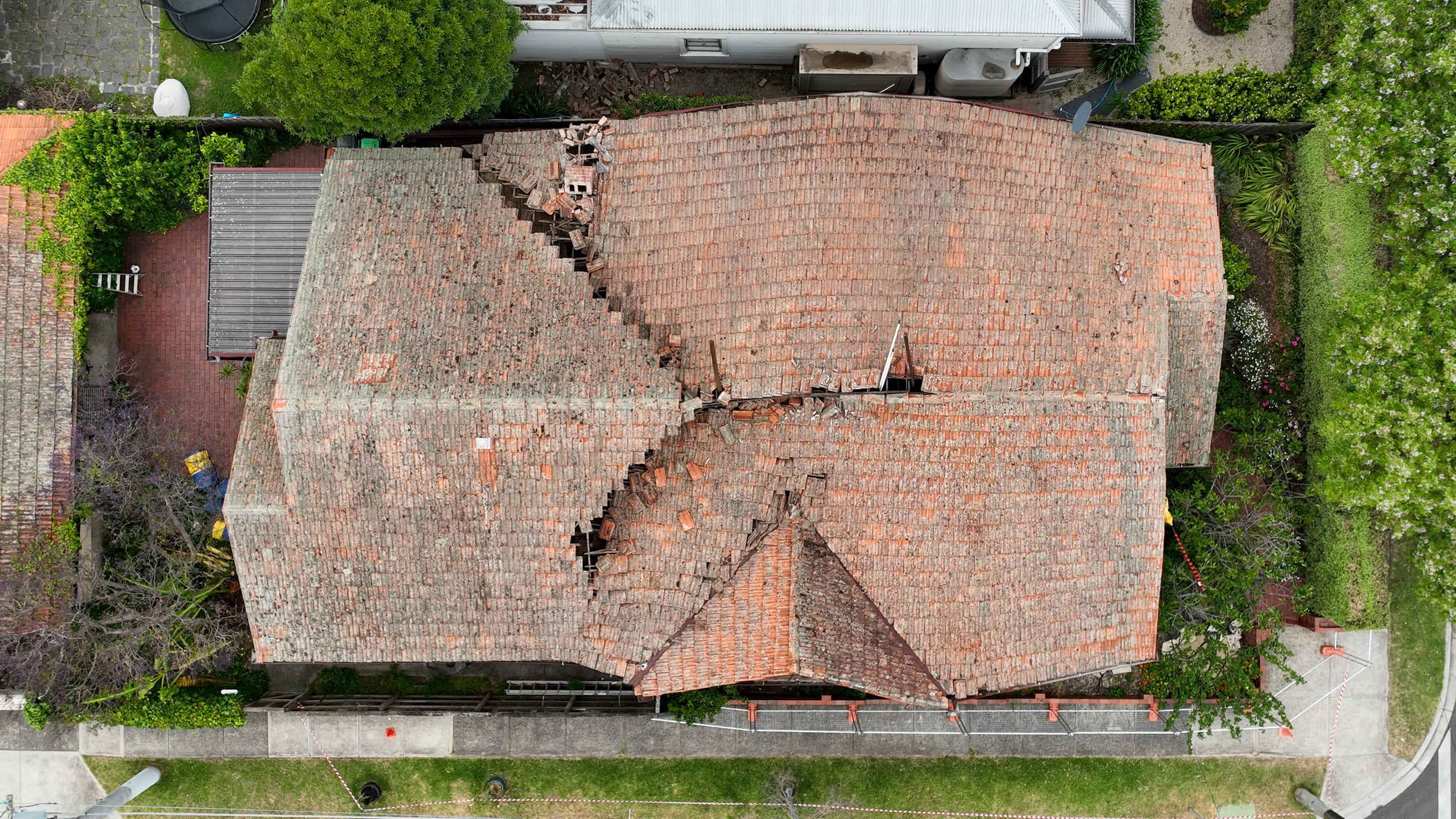 Metal Roofing before