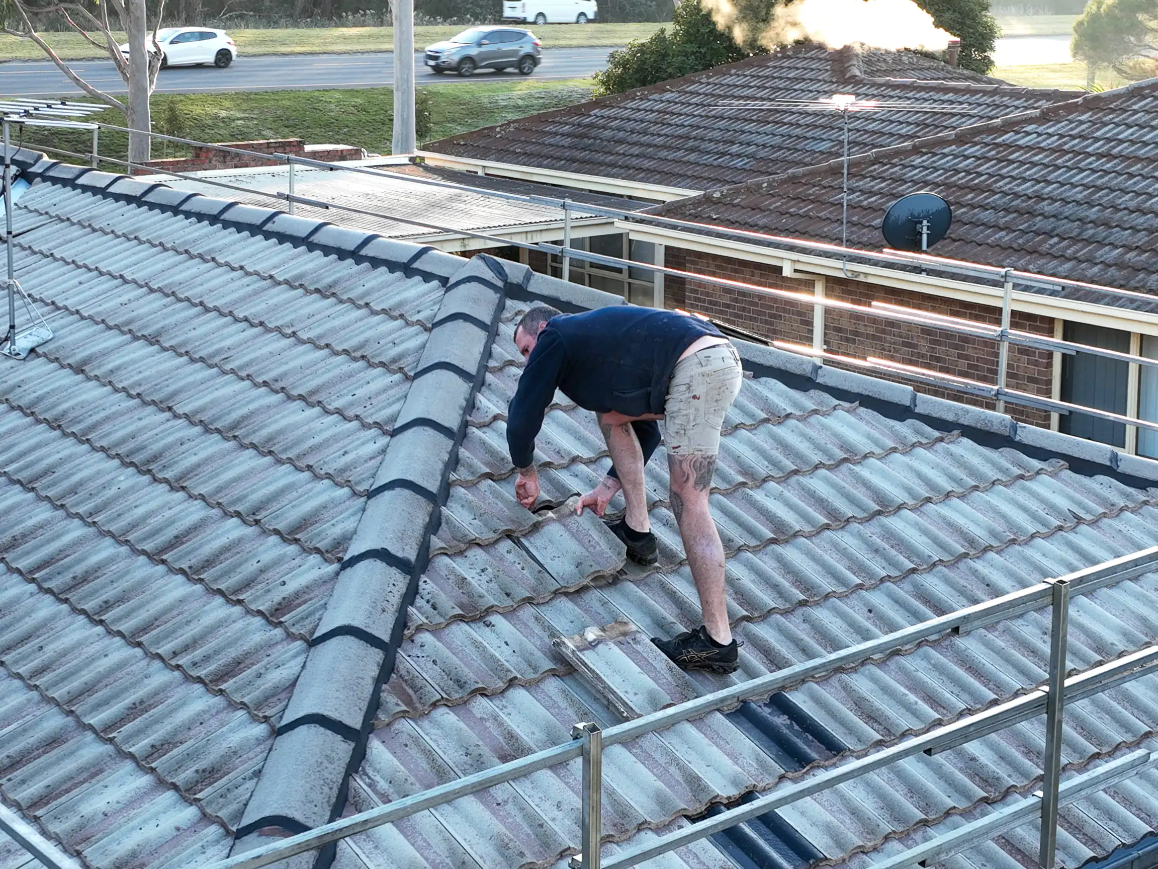 Tile re bedding